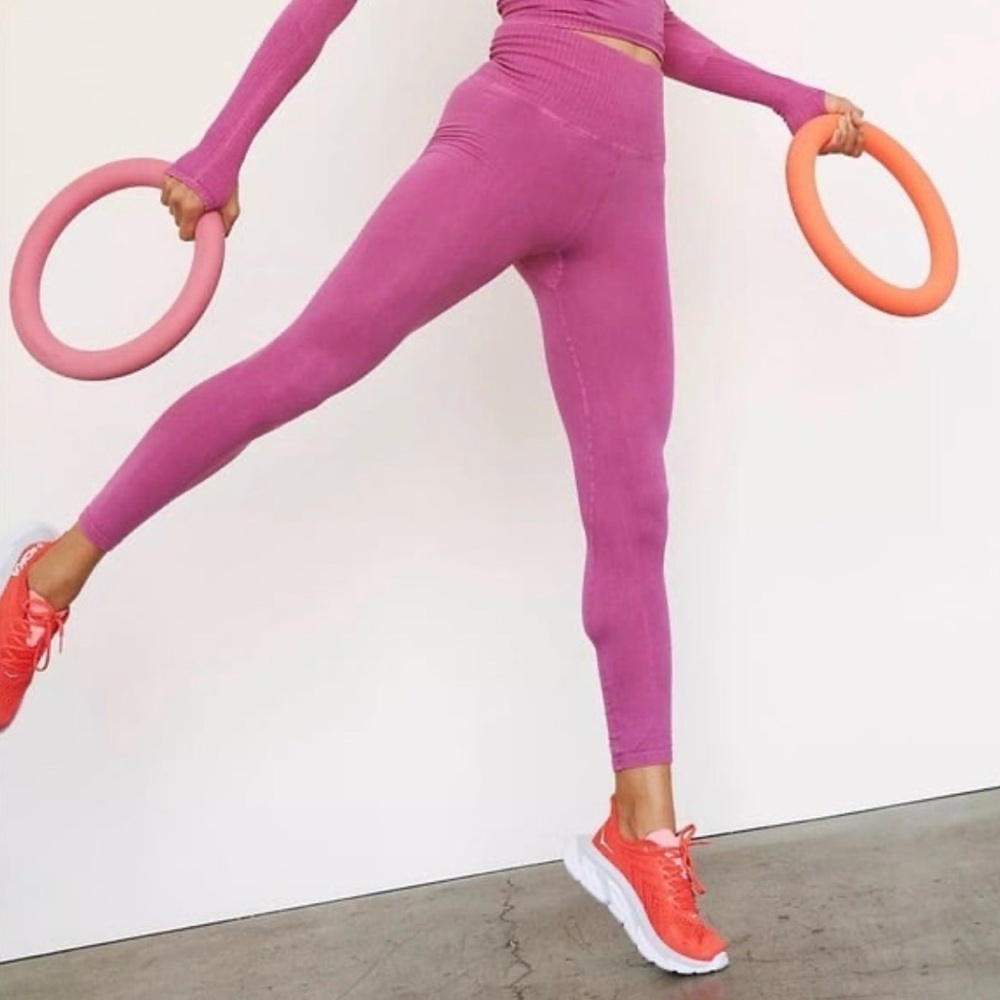 FP Movement Free People Magenta High Rise 7/8 Good Karma Leggings XS